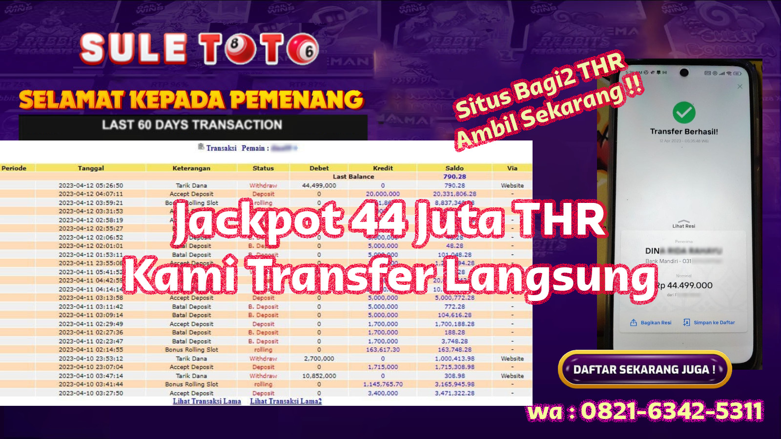 Bukti JP Slot Pragmatic Play - Sweet Bonanza