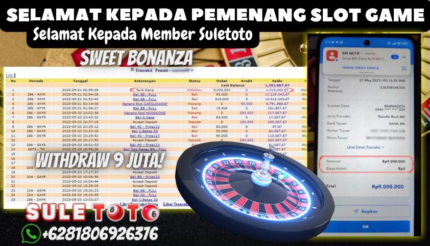 Bukti JP Slot Pragmatic Play Suletoto - Sweet Bonanza