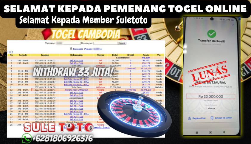 Bukti JP Togel Online Suletoto - Togel Cambodia