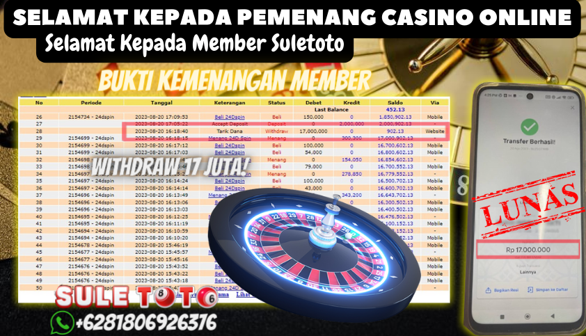 Bukti JP Live Casino - 24D Spin