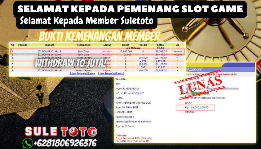 Bukti JP Slot Pragmatic Play Suletoto - Gates of Gatotkaca