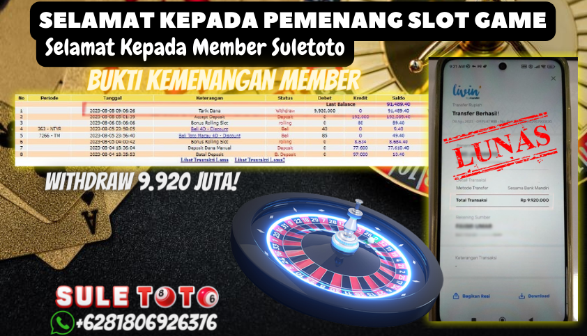 Bukti JP Slot Pragmatic Play Suletoto - Sweet Bonanza