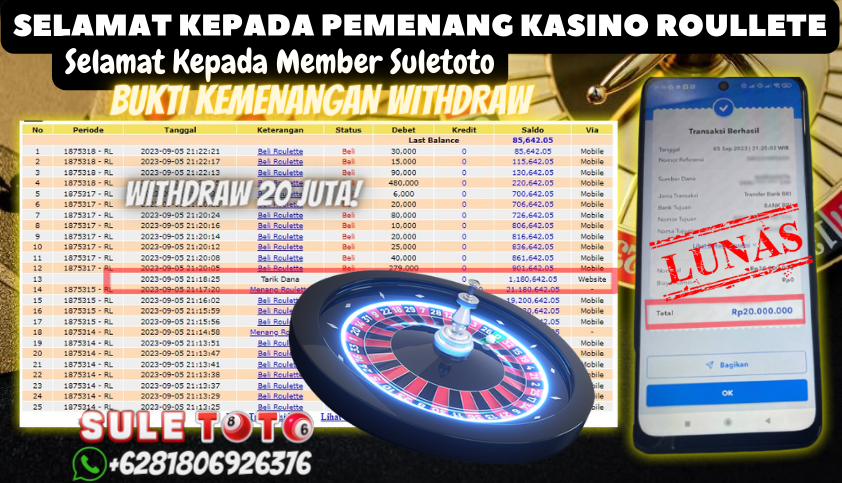 Bukti JP Casino - Judi Roulette Online